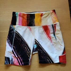 Abstract Bike Shorts